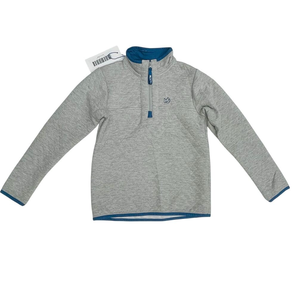 NWT Prodoh S (8/10) Gray Quilted Zip Pullover